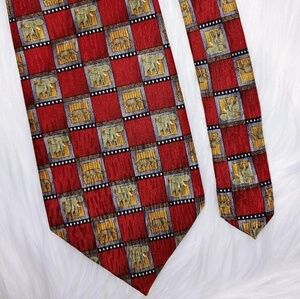 Jimmy V Silk Tie Elephants 60+ Long